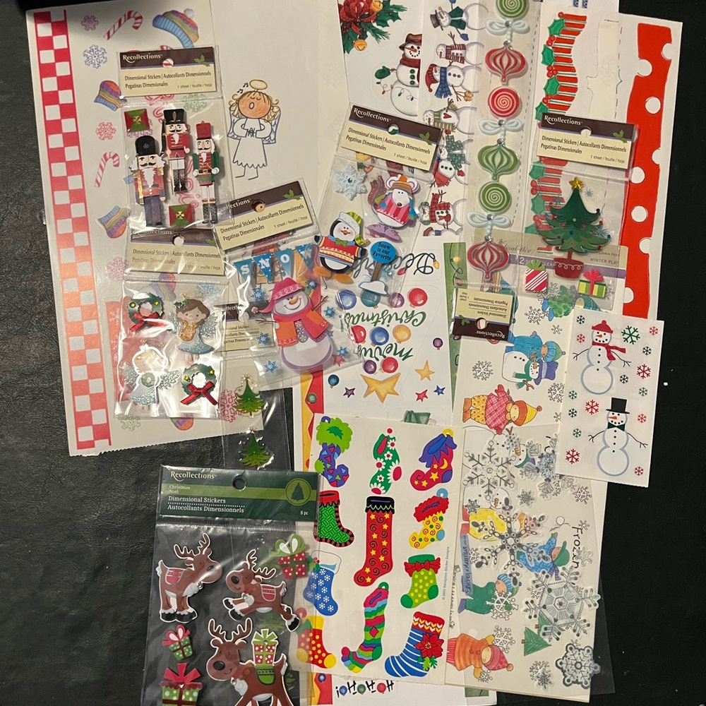 Scrapbooking Christmas Sticker Set